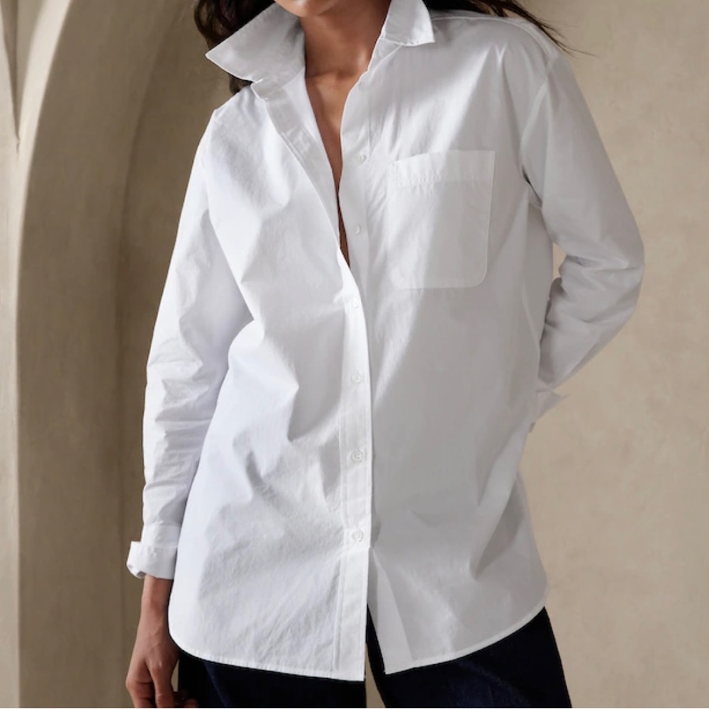 Banana Republic Petite “The Oversized Shirt” - Picture 1 of 4